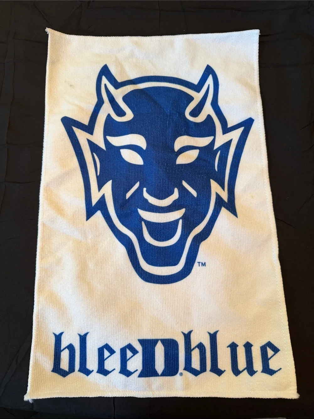 bleed blue Duke Blue Devil Rally Towel - White and Blue